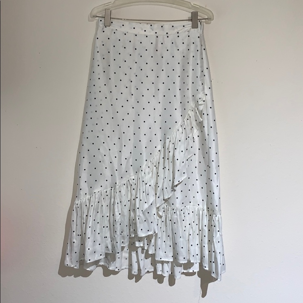Polka dot high waisted skirt